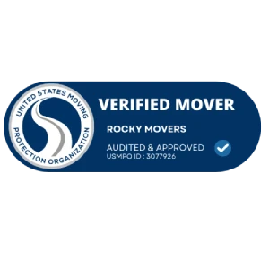 Verified mover USMPO badge for rocky movers