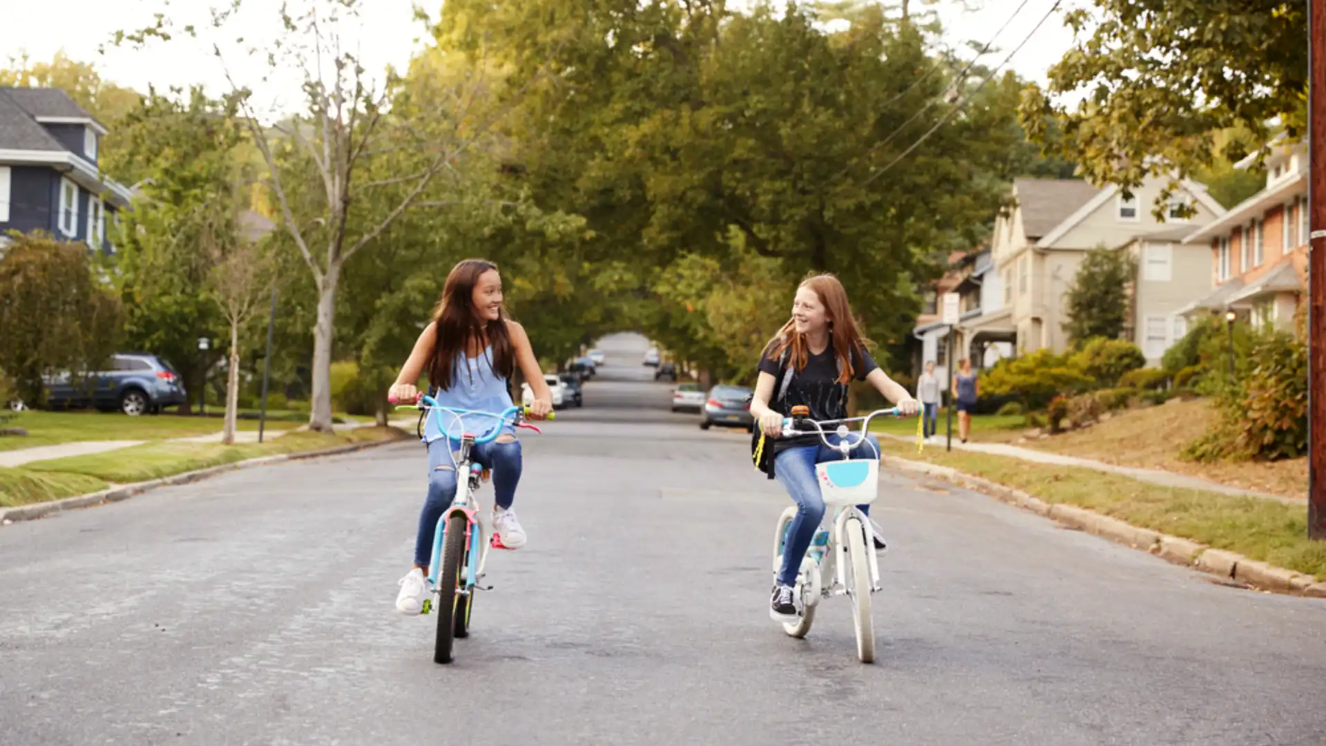 riding bikes through family friendly neighborhoods in denver